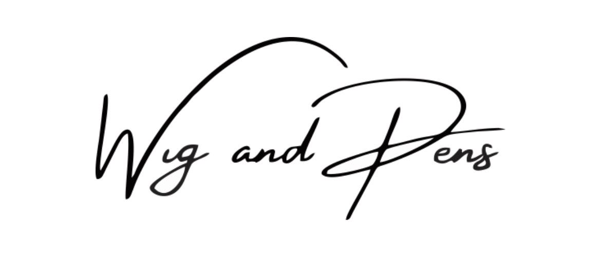 Wig and Pens ecommerce website and branding completed by Cerys Codes
